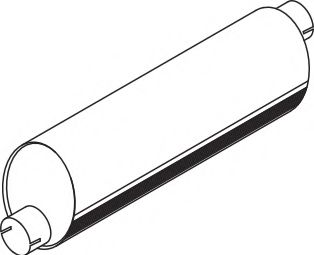 Средний / конечный глушитель ОГ DINEX 70346