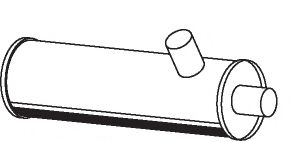 Средний / конечный глушитель ОГ DINEX 44323