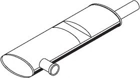 Средний / конечный глушитель ОГ DINEX 44327