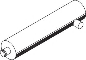 Средний / конечный глушитель ОГ DINEX 80355