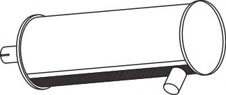 Средний / конечный глушитель ОГ DINEX 80361