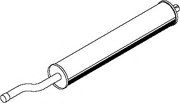 Средний / конечный глушитель ОГ DINEX 50303