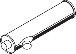 Средний / конечный глушитель ОГ DINEX 50423