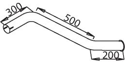 Труба выхлопного газа BORGES 3396