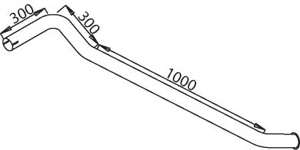 Труба выхлопного газа DINEX 50715