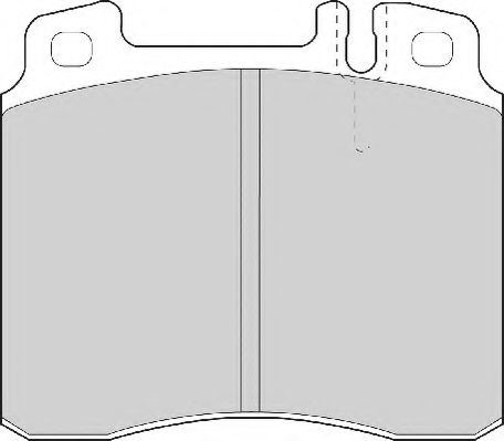 Комплект тормозных колодок, дисковый тормоз NECTO FD6642A