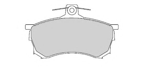 Комплект тормозных колодок, дисковый тормоз NECTO FD6798A