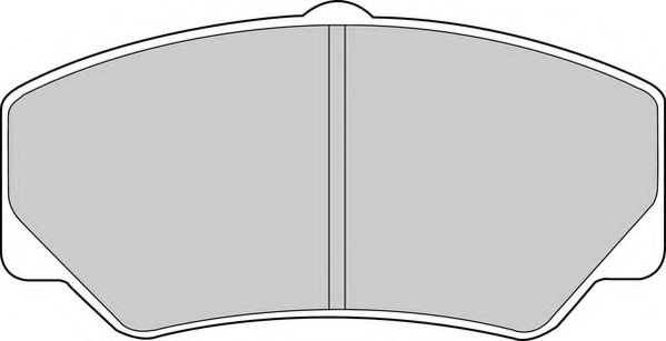 Комплект тормозных колодок, дисковый тормоз NECTO FD686V