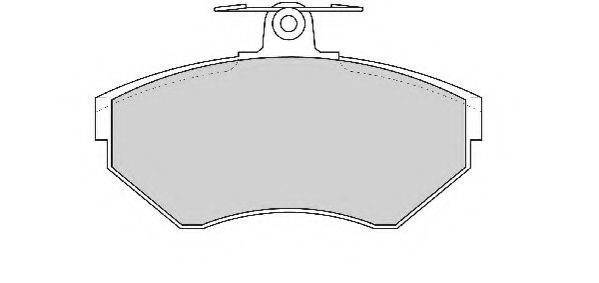 Комплект тормозных колодок, дисковый тормоз NECTO FD6777A