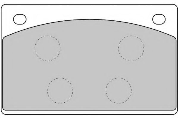 Комплект тормозных колодок, дисковый тормоз NECTO FD6768A