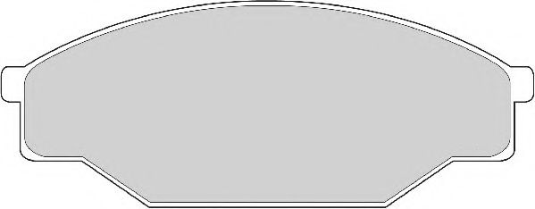 Комплект тормозных колодок, дисковый тормоз NECTO FD6264A