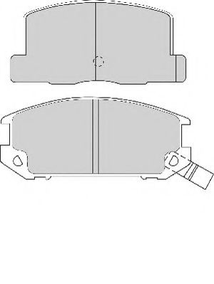 Комплект тормозных колодок, дисковый тормоз NECTO FD6343A