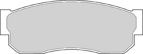 Комплект тормозных колодок, дисковый тормоз NECTO FD875A