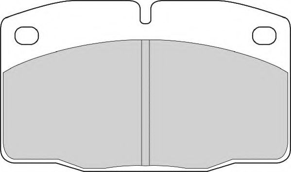 Комплект тормозных колодок, дисковый тормоз NECTO FD817A
