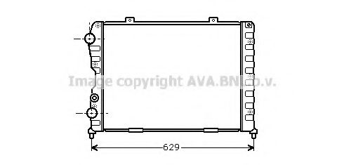 Радиатор, охлаждение двигателя AVA QUALITY COOLING ALA2056