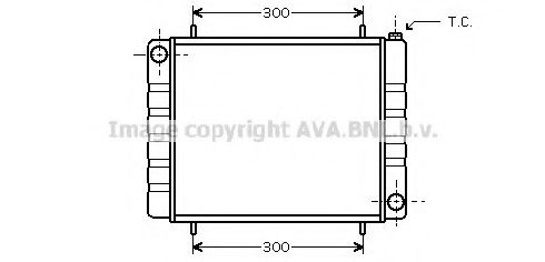Радиатор, охлаждение двигателя AVA QUALITY COOLING AU2161