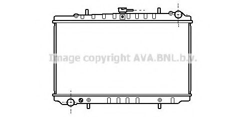 Радиатор, охлаждение двигателя AVA QUALITY COOLING DN2144