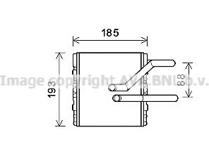 Теплообменник, отопление салона AVA QUALITY COOLING HD6299