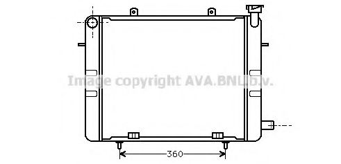 Радиатор, охлаждение двигателя AVA QUALITY COOLING OL2041