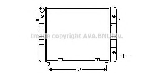 Радиатор, охлаждение двигателя AVA QUALITY COOLING OL2110