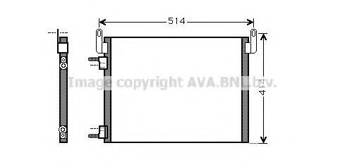 Конденсатор, кондиционер AVA QUALITY COOLING OL5587