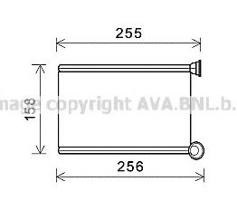 Теплообменник, отопление салона AVA QUALITY COOLING RT6551