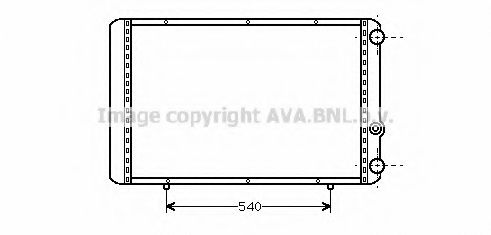 Радиатор, охлаждение двигателя AVA QUALITY COOLING RTA2155