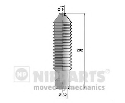 Комплект пылника, рулевое управление NIPPARTS J2841004