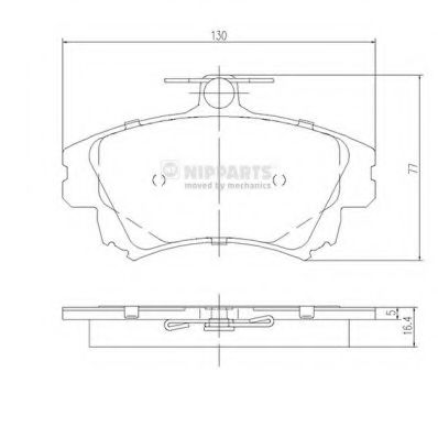 Комплект тормозных колодок, дисковый тормоз NIPPARTS J3605042