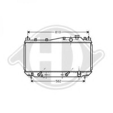 Радиатор, охлаждение двигателя DIEDERICHS 8520803