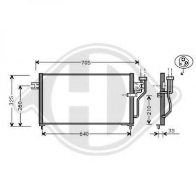 Конденсатор, кондиционер DIEDERICHS 8580521