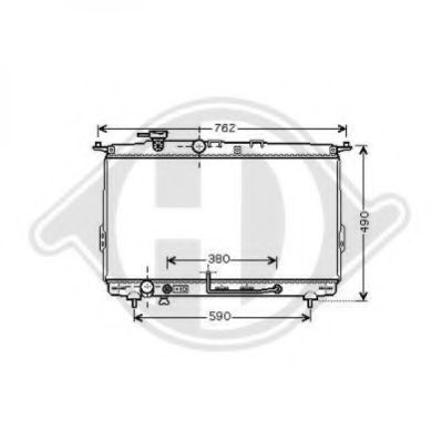 Радиатор, охлаждение двигателя DIEDERICHS 8682106