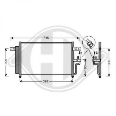 Конденсатор, кондиционер DIEDERICHS 8683202