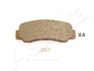 Комплект тормозных колодок, дисковый тормоз ASHIKA 51-02-207