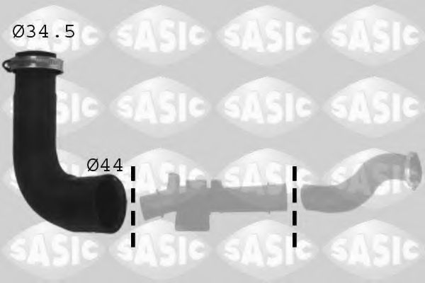 Трубка нагнетаемого воздуха SASIC 3334008