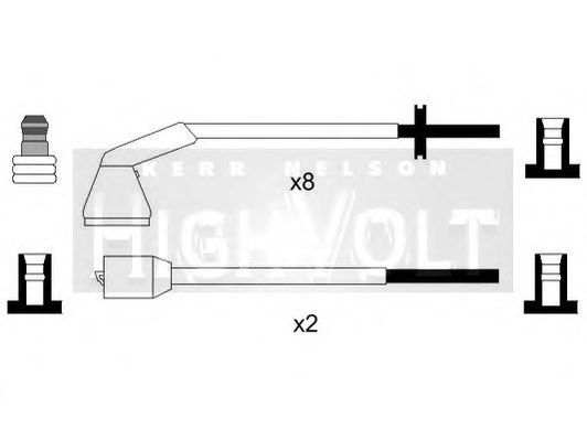 Комплект проводов зажигания STANDARD OEF654