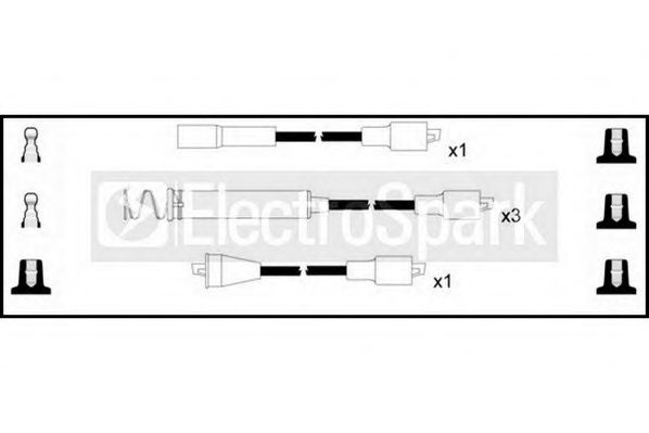 Комплект проводов зажигания STANDARD OEK039