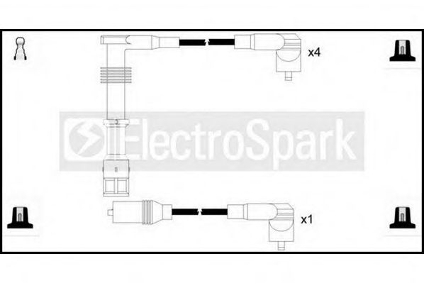 Комплект проводов зажигания STANDARD OEK706
