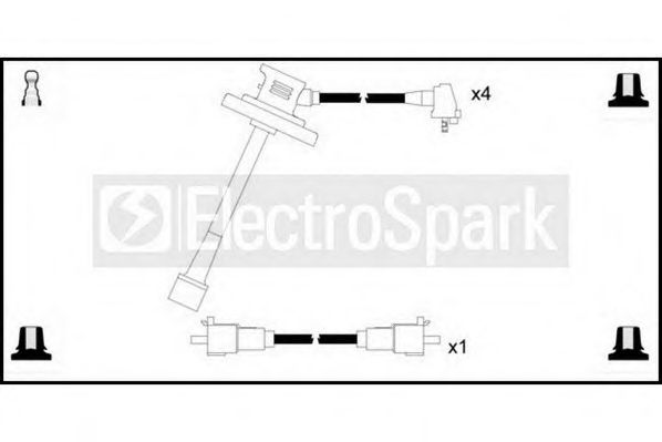 Комплект проводов зажигания STANDARD OEK333
