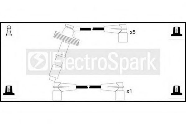 Комплект проводов зажигания STANDARD OEK444