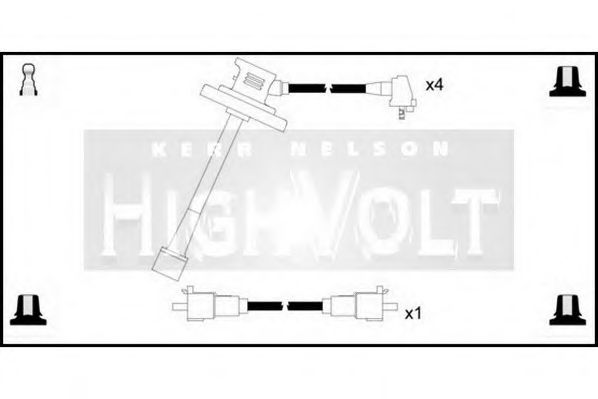 Комплект проводов зажигания STANDARD OEF203