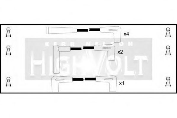 Комплект проводов зажигания STANDARD OEF168