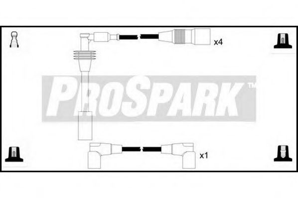 Комплект проводов зажигания INTERMOTOR 76160