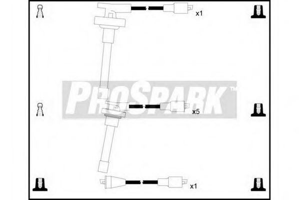 Комплект проводов зажигания STANDARD OES1157