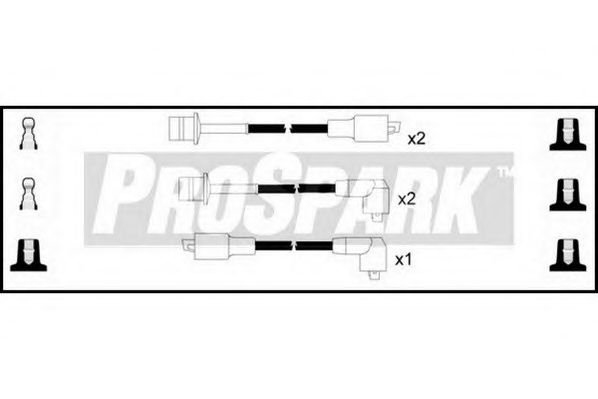 Комплект проводов зажигания STANDARD OES1179