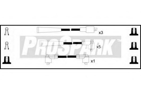 Комплект проводов зажигания INTERMOTOR 76344