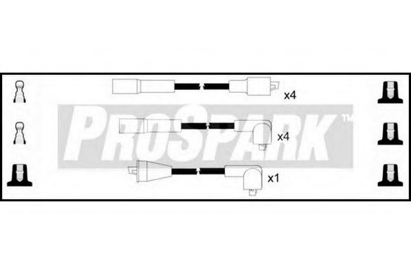 Комплект проводов зажигания STANDARD OES205
