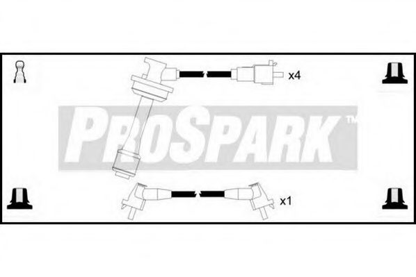 Комплект проводов зажигания STANDARD OES401