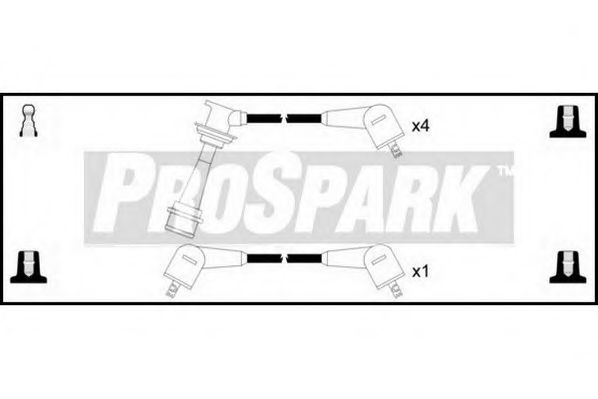 Комплект проводов зажигания STANDARD OES428