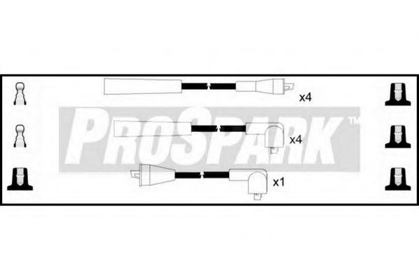 Комплект проводов зажигания BOSCH B104